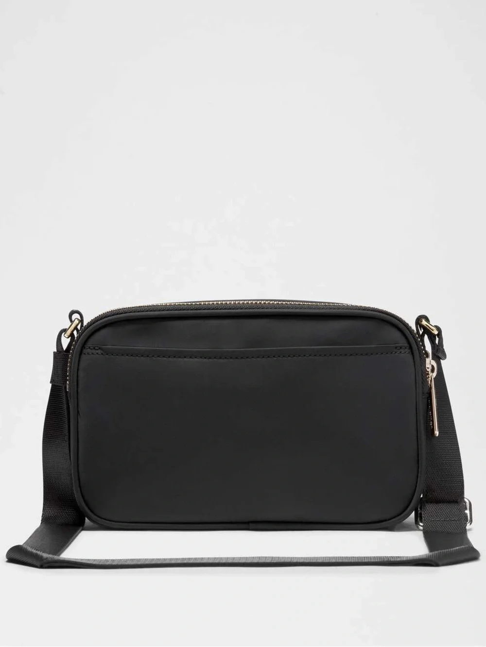 lululemon athletica Black Crossbody Camera Bag with Silver Hardware. 2L